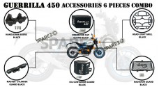 Fit For Royal Enfield Guerrilla 450 6 Pcs Accessories Combo Pack - SPAREZO